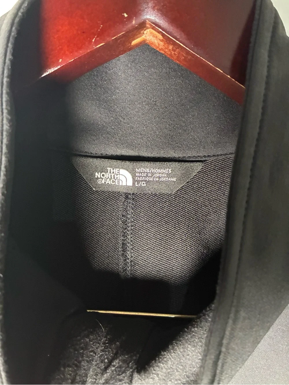 The North Face Men's Dark Black Softshell Jacket with Game Box Wines Logo Size L